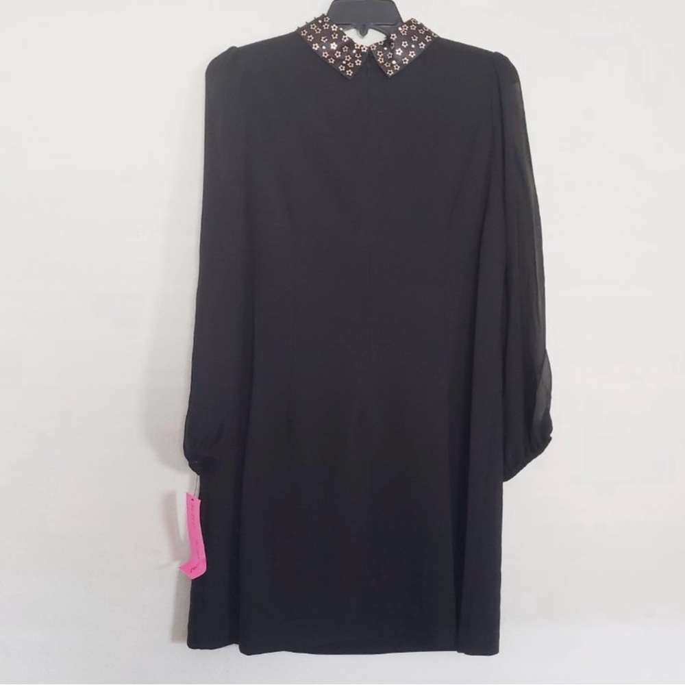 Betsey Johnson Cocktail Dress With Embellished Collar - Picture 2 of 14